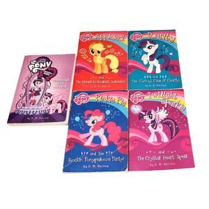 My Little Pony Chapter Books Lot of 5 Equestria Girls Pinkie Pie Twilight
